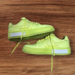 Nike Air Force 1 Fontanka Neon Green Yellow Women's Sneakers Shoes - Size 8 & 9